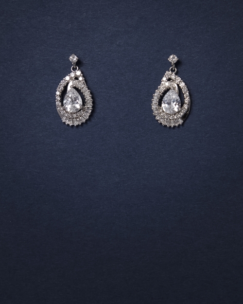Stone & Fire Drop Earrings | Medium 08