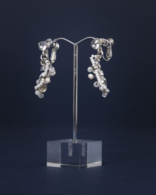 Pearl & Ivory Beads Earrings | Medium 03